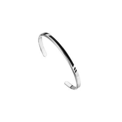 Bay Motto Beyaz Altın Cetaş Kelepçe - 1