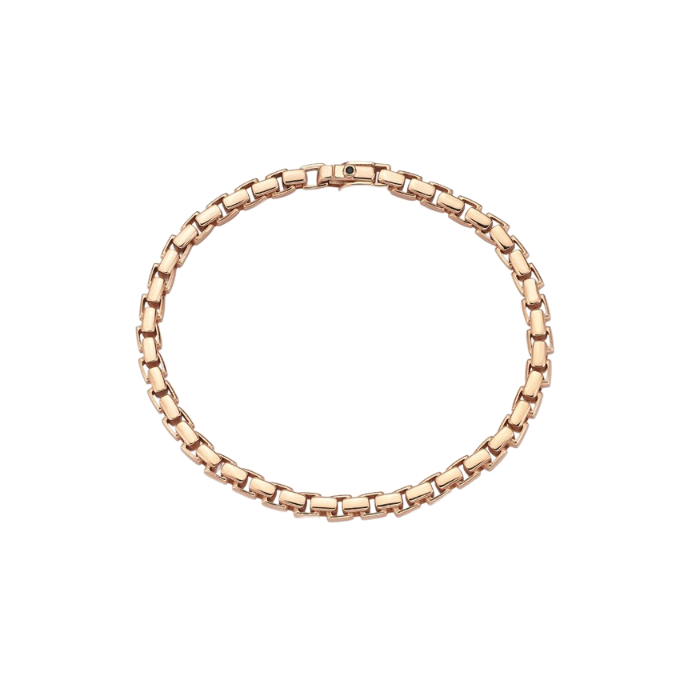 Bay Motto Rose Altın Zincir Cetaş Bileklik - Cetaş 