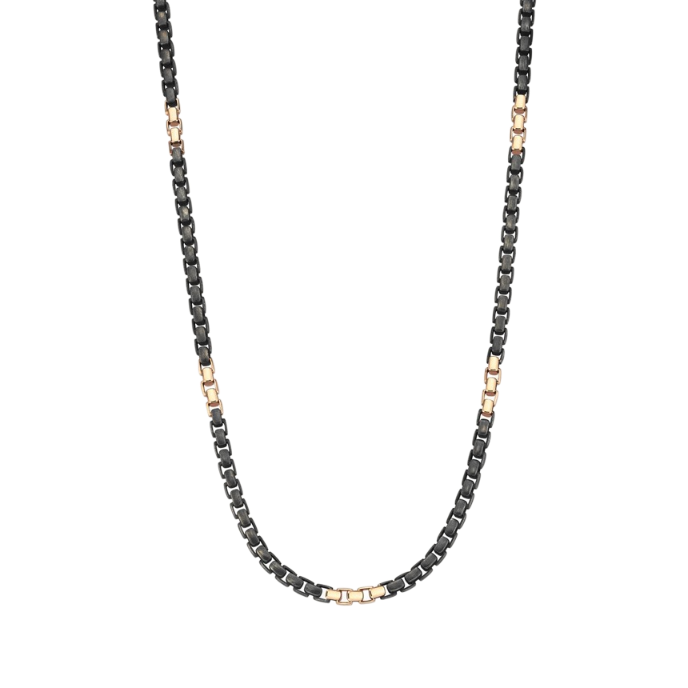 Bay Motto Zincir Tasarımlı Cetaş Altın Kolye - 1