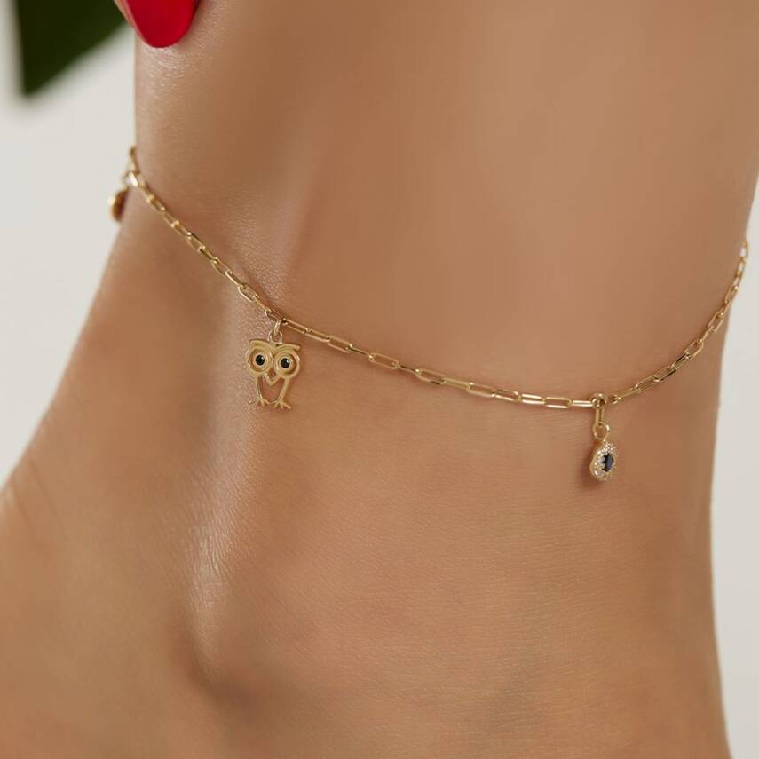 Baykuş Altın Halhal - Semih Haşhaş Kuyumculuk