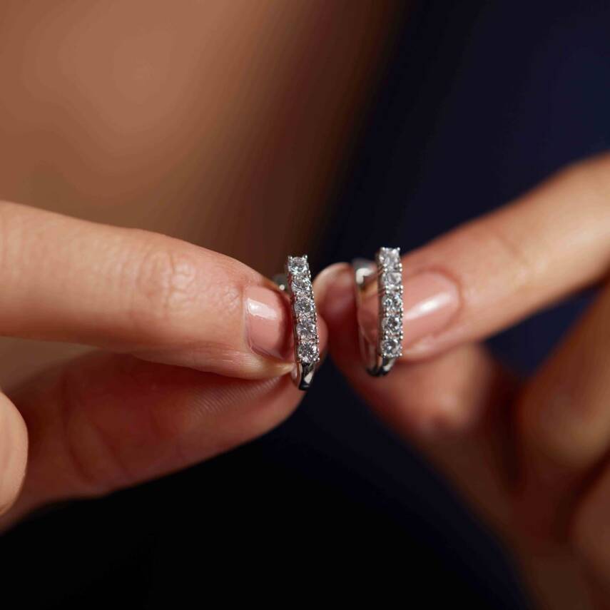 Beştaş Beyaz Altın Küpe - Semih Haşhaş Kuyumculuk (1)