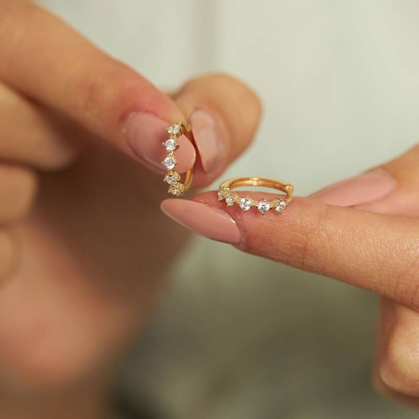 Beştaş Halka Altın Küpe - Semih Haşhaş Kuyumculuk (1)