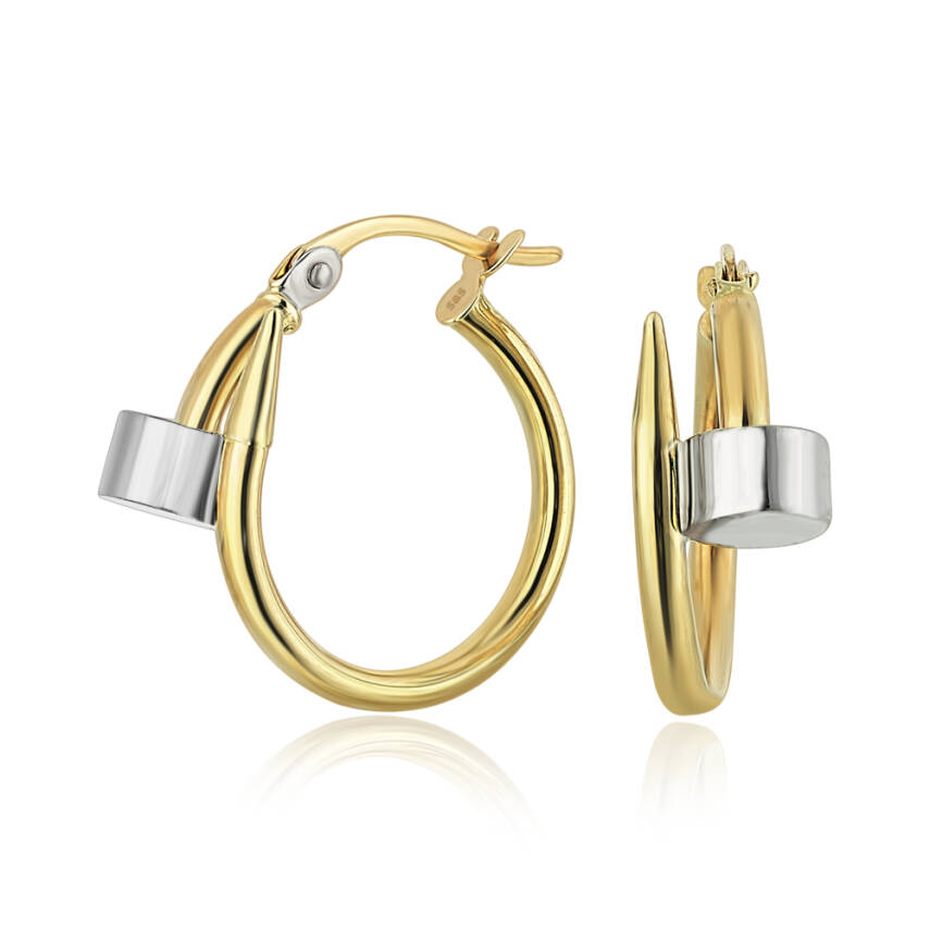 Beyaz Altın Detaylı Çivi Küpe - Semih Haşhaş Kuyumculuk