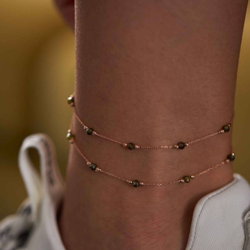 Boncuk İkili Altın Halhal - Semih Haşhaş Kuyumculuk