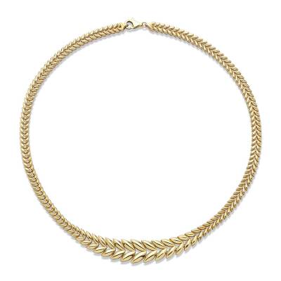 Buğday Fantezi Altın Kolye - 2