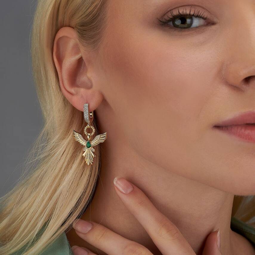 Çağla X Ema Anka Kuşu Küpe - EMA