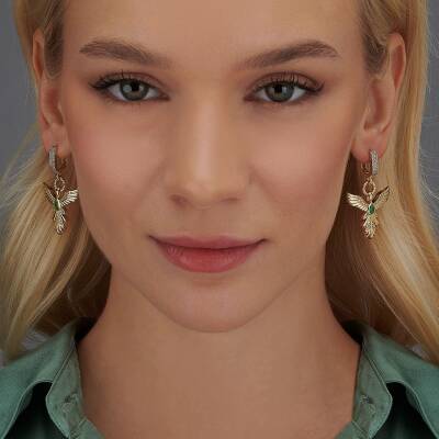 Çağla X Ema Anka Kuşu Küpe - 2