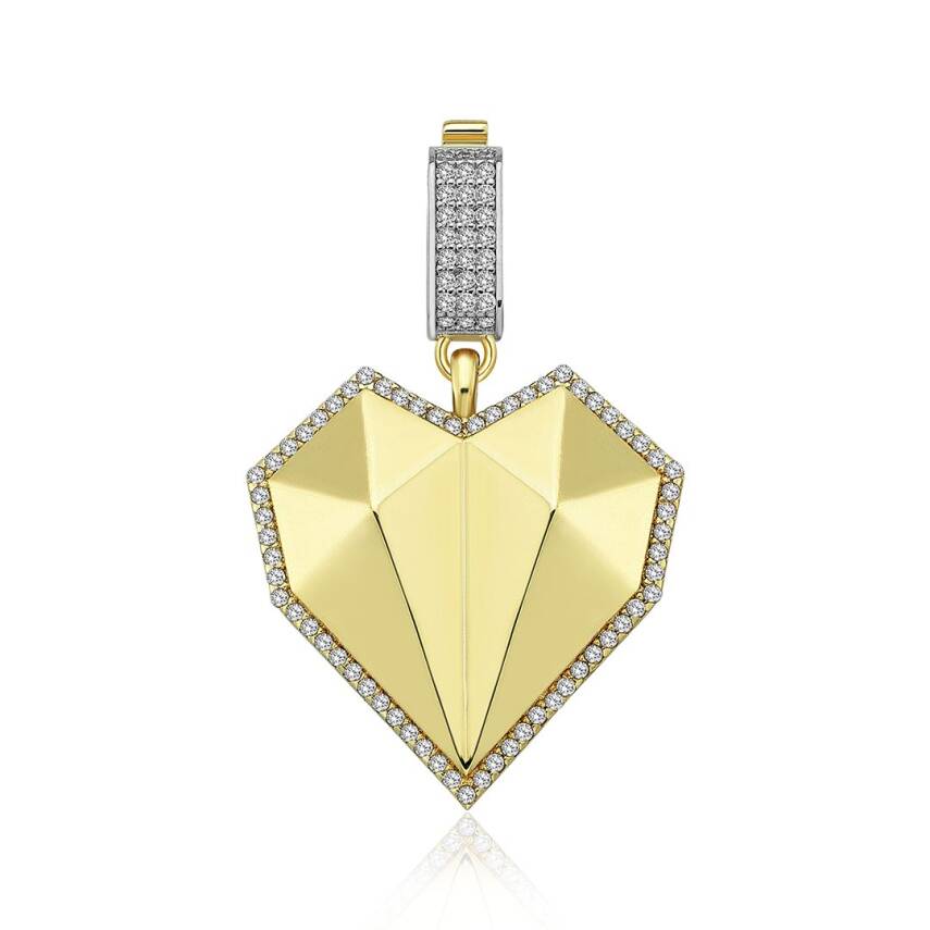 Çağla X Ema Geometrik Kalp Charm - 3