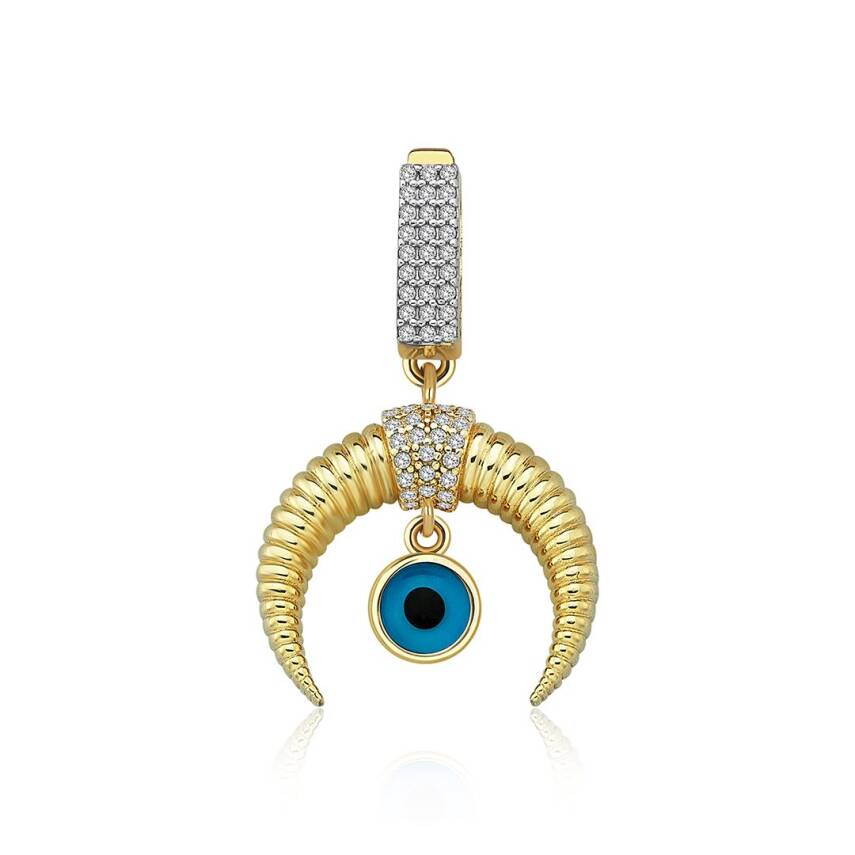 Çağla X Ema Nazar Boncuklu Hilal Charm - 2