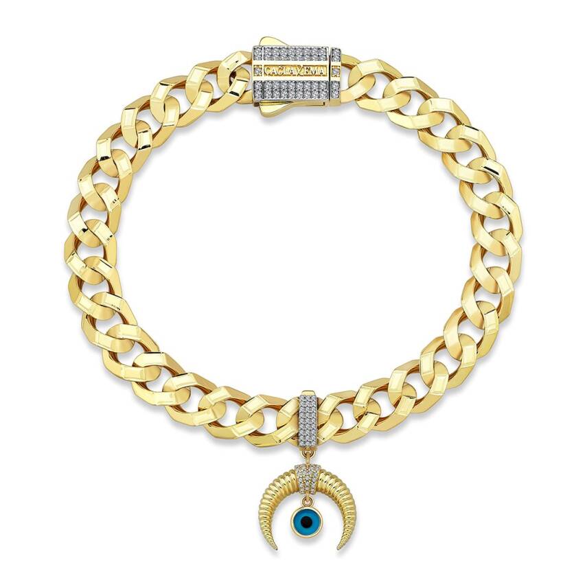 Çağla X Ema Nazar Boncuklu Hilal Charm - 3