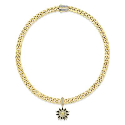 Çağla X Ema Siyah Mineli Taşlı Güneş Charm - 4