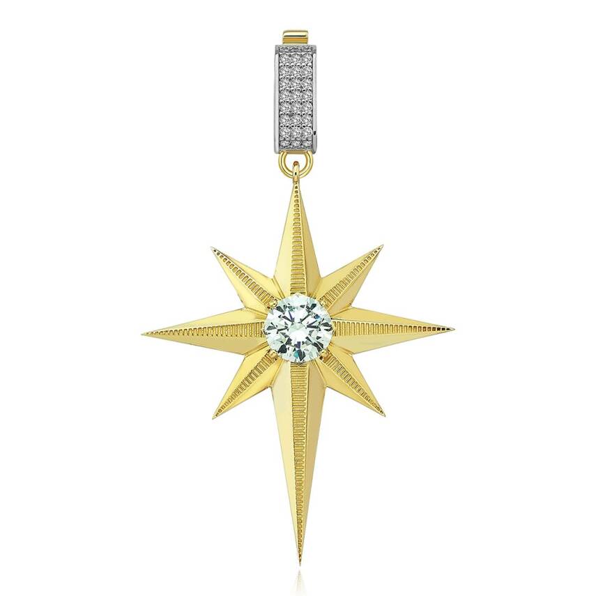 Çağla X Ema Taşlı Kuzey Yıldızı Charm - 2