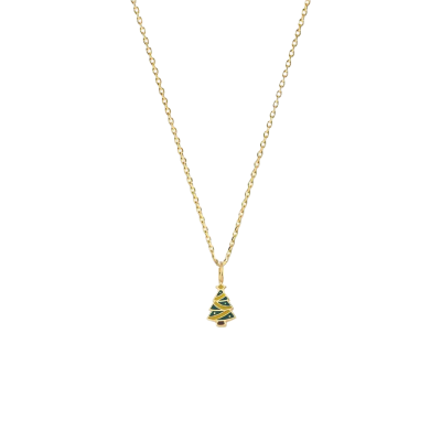 Çam Ağacı Altın Kolye - 1