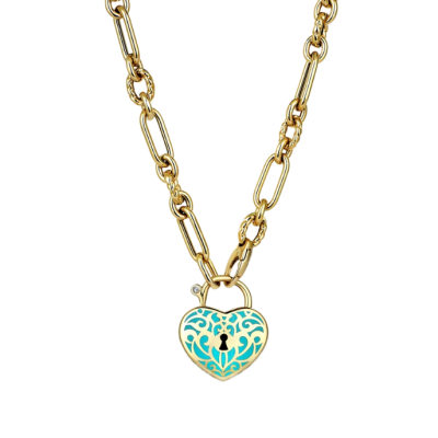 Cetaş Akantus Turkuaz Mineli Kolye 