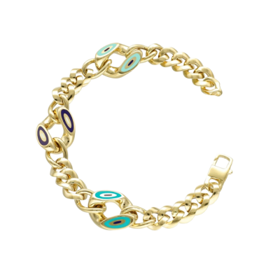 Cetaş Fortuna Mine İşlemeli Altın Bileklik - 1