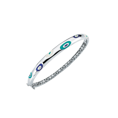 Cetaş Fortuna Mineli Beyaz Altın Kelepçe 