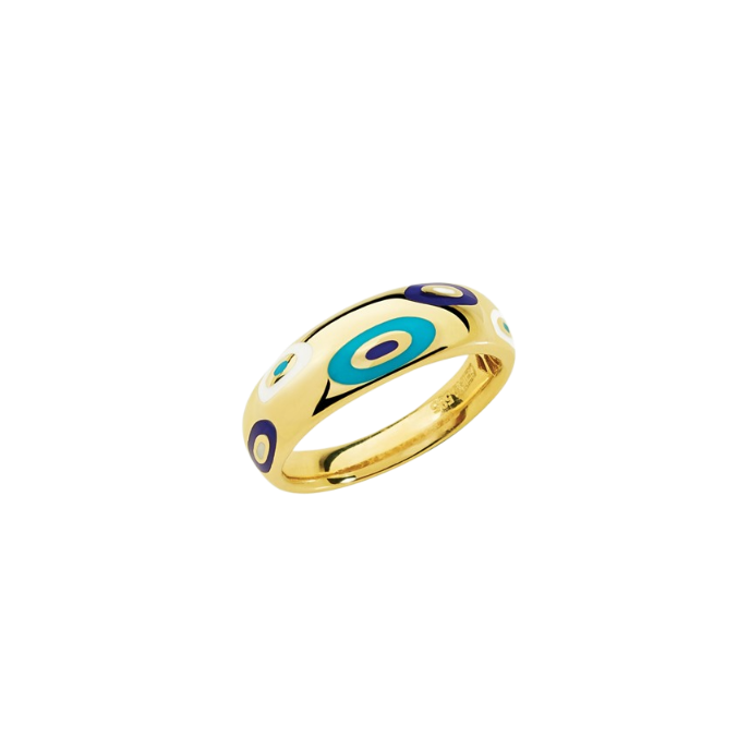 Cetaş Fortuna Mineli Bombeli Altın Yüzük - Cetaş 