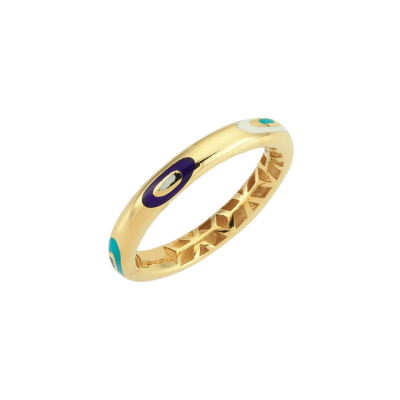 Cetaş Fortuna Mineli İnce Altın Yüzük - 1