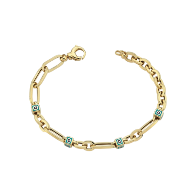  Cetaş Fortuna Mineli Küp Altın Bileklik - 1