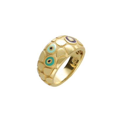 Cetaş Fortuna Turkuaz Mineli Tılsım Altın Yüzük - Cetaş 