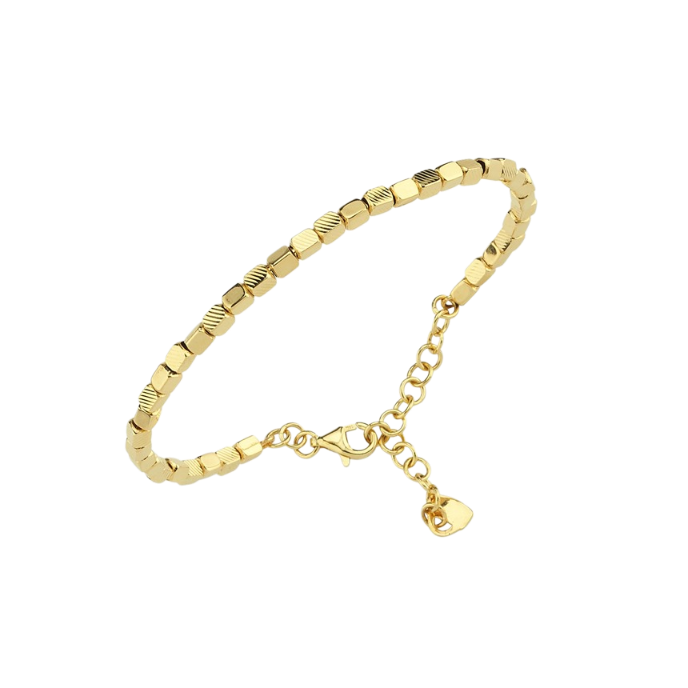 Cetaş Minima Altın Küp Zincir Bileklik - Cetaş 