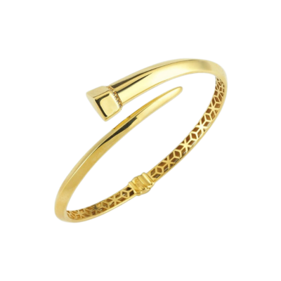 Cetaş Minima Altın Taşlı Çivi Kelepçe - 1