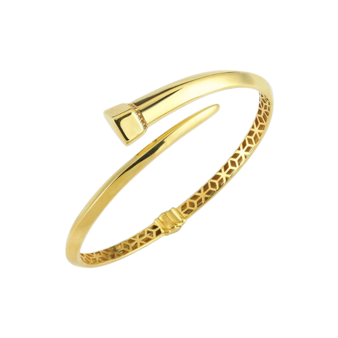 Cetaş Minima Altın Taşlı Çivi Kelepçe - Cetaş 