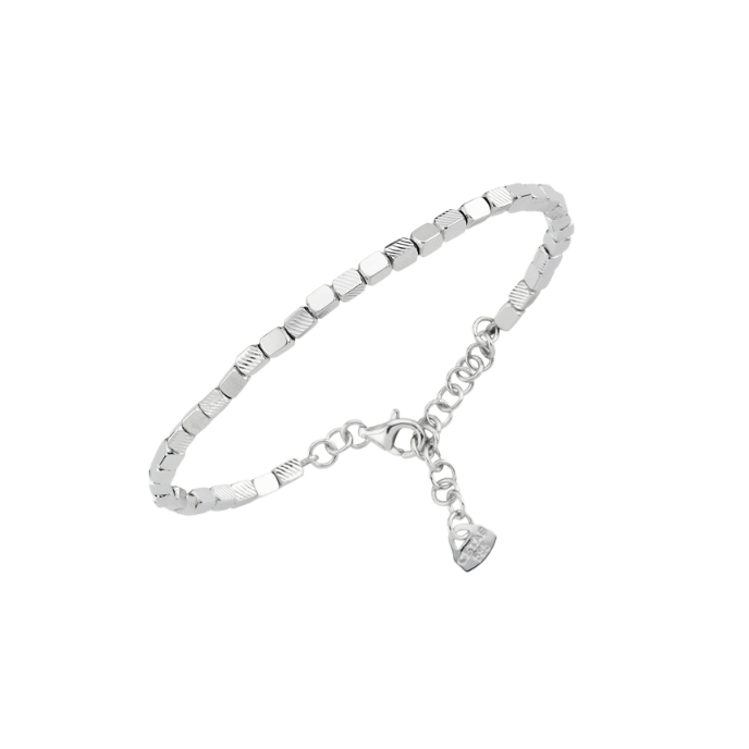 Cetaş Minima Beyaz Altın Küp Zincir Bileklik - Cetaş 