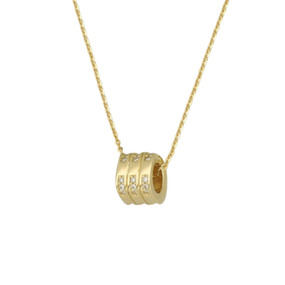 Cetaş Minima Taşlı Altın Çember Kolye - Cetaş 