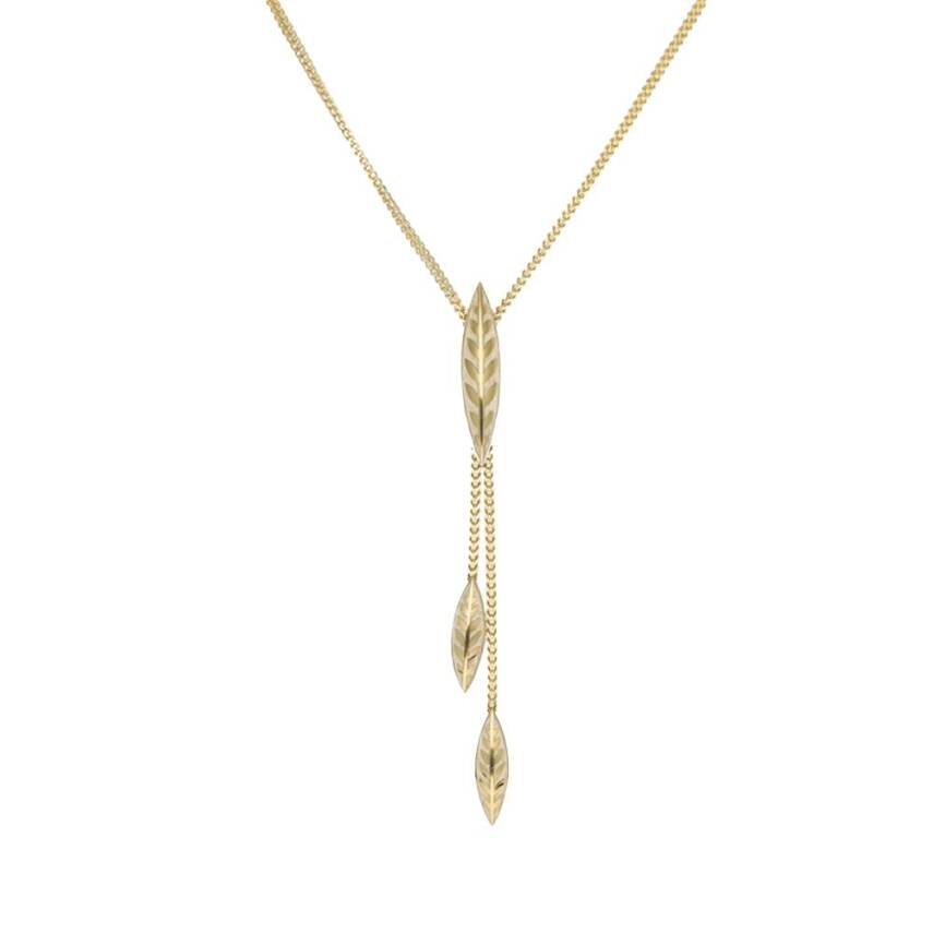 Cetaş Olivia Sedef Mineli Altın Kolye - Cetaş 