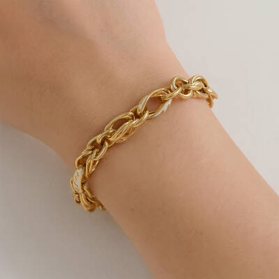 Cetaş Olivia Beyaz Mineli Altın Bileklik - Cetaş (1)