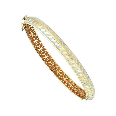 Cetaş Olivia Beyaz Mineli Kelepçe Bilezik - CETAŞ