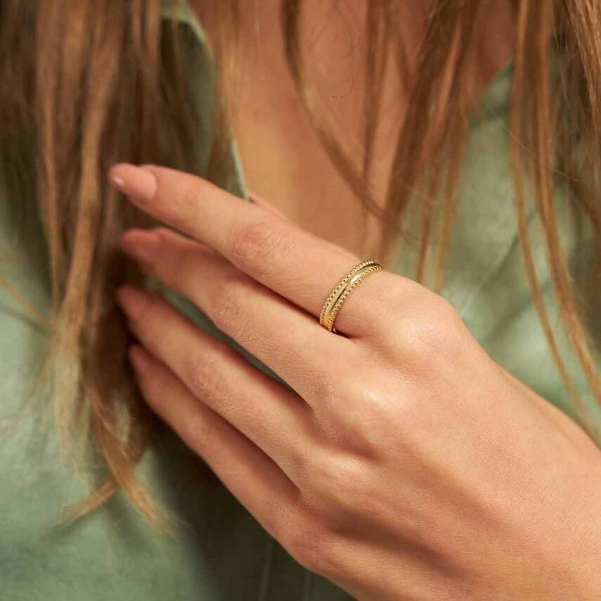 Desenli Klasik Alyans Model Altın Yüzük - Semih Haşhaş Kuyumculuk