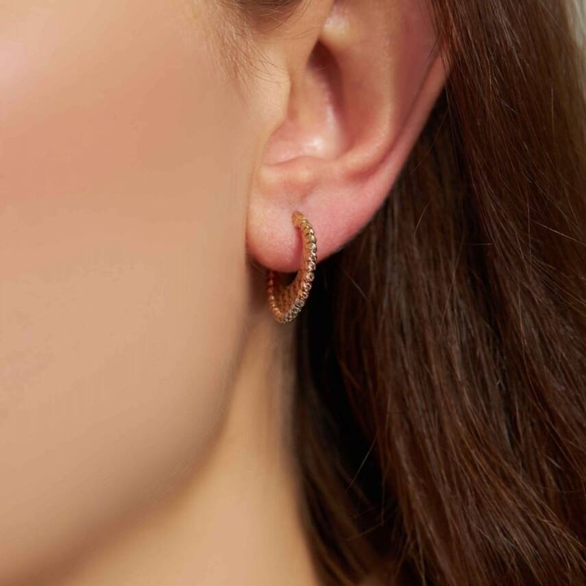 Dorika Toplu Halka Altın Küpe - Semih Haşhaş Kuyumculuk