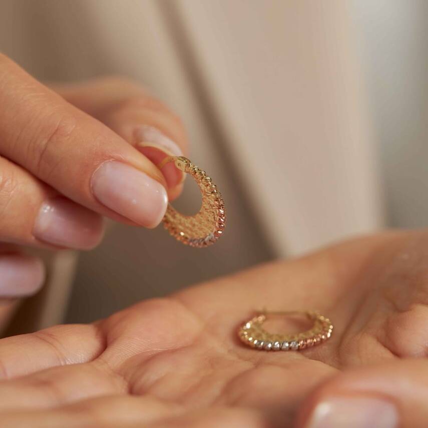 Dorika Toplu Halka Altın Küpe - Semih Haşhaş Kuyumculuk (1)