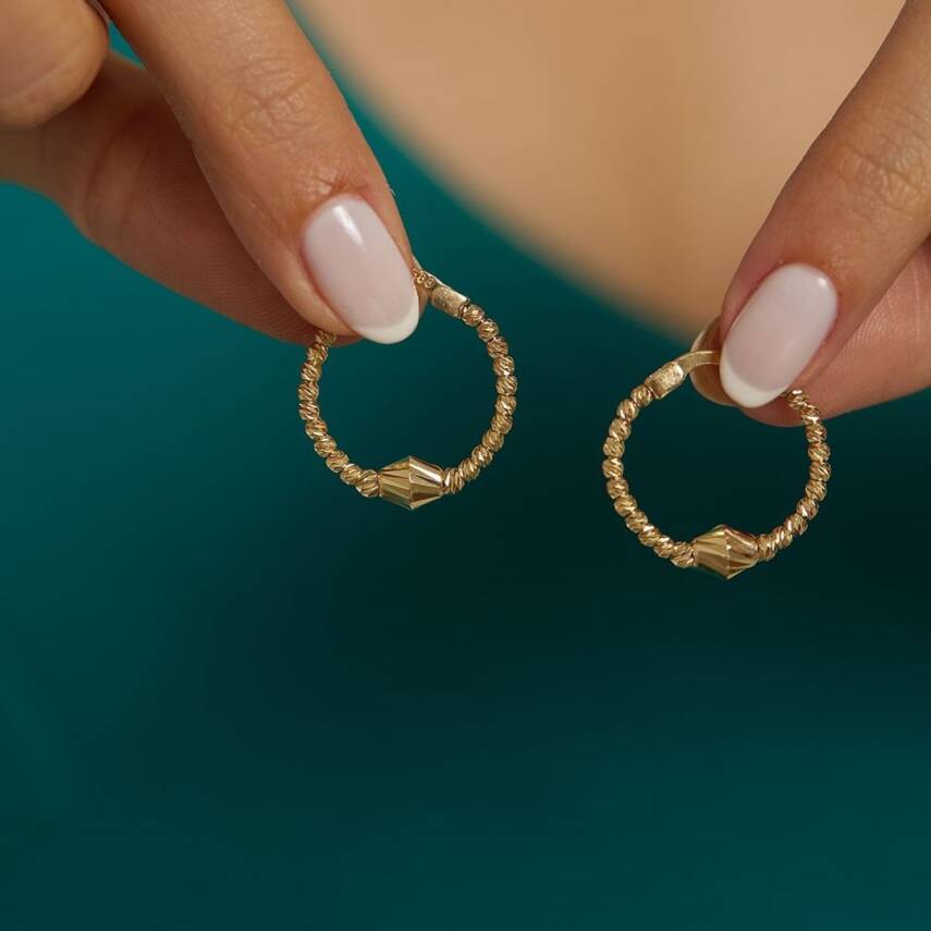 Dorika Toplu Halka Altın Küpe - Semih Haşhaş Kuyumculuk (1)