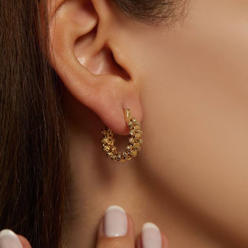 Dorika Toplu Halka Altın Küpe - Semih Haşhaş Kuyumculuk (1)