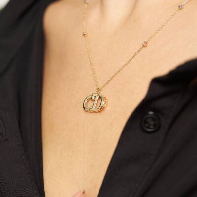 Dorikalı Harf Altın Kolye - 1