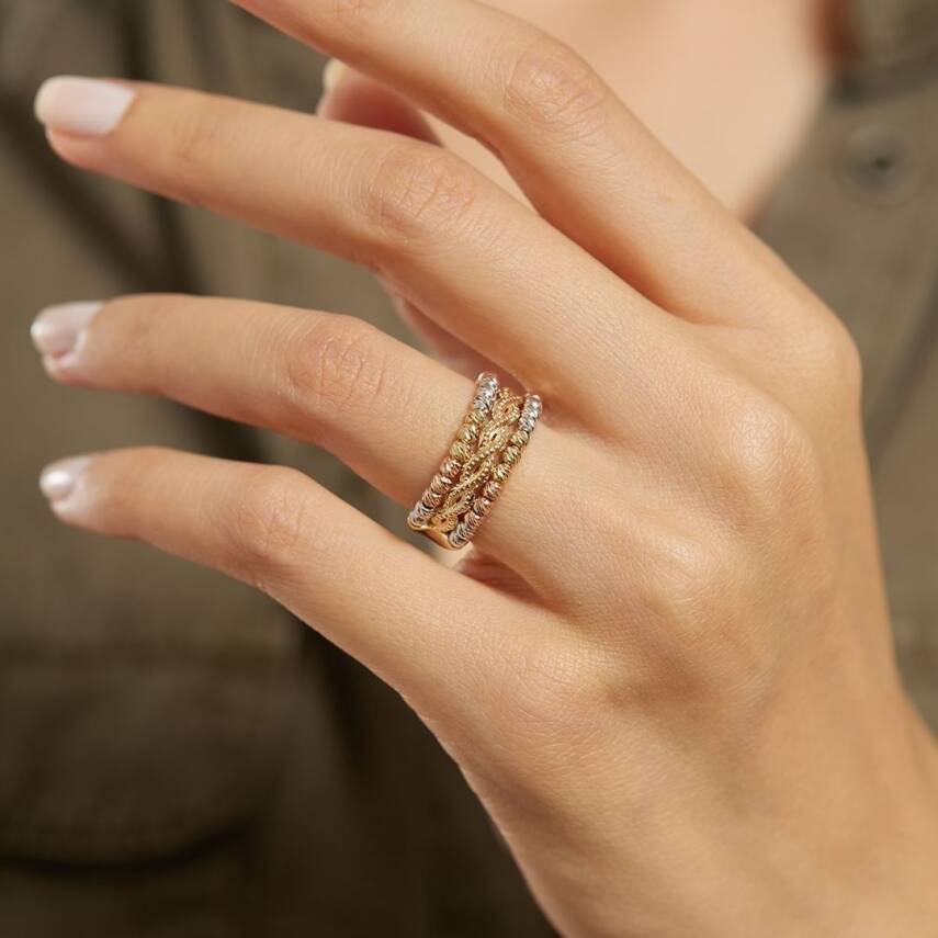 Dorikalı Sarmal Altın Yüzük - Semih Haşhaş Kuyumculuk