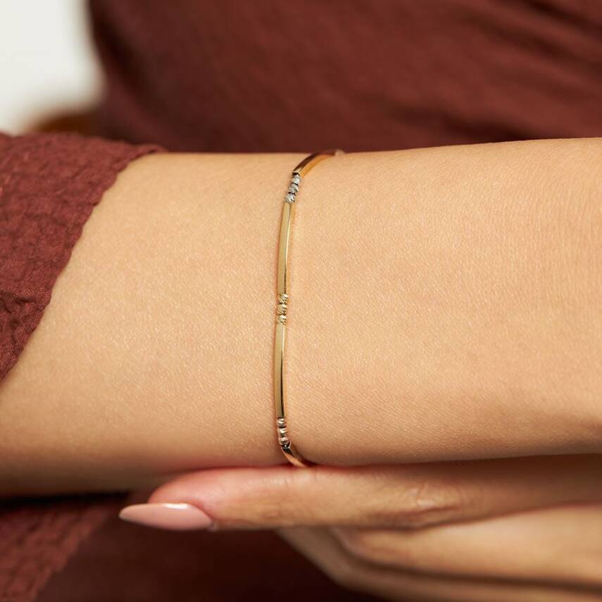 Dorikalı Ve Şerit Plakalı Altın Bileklik - Semih Haşhaş Kuyumculuk