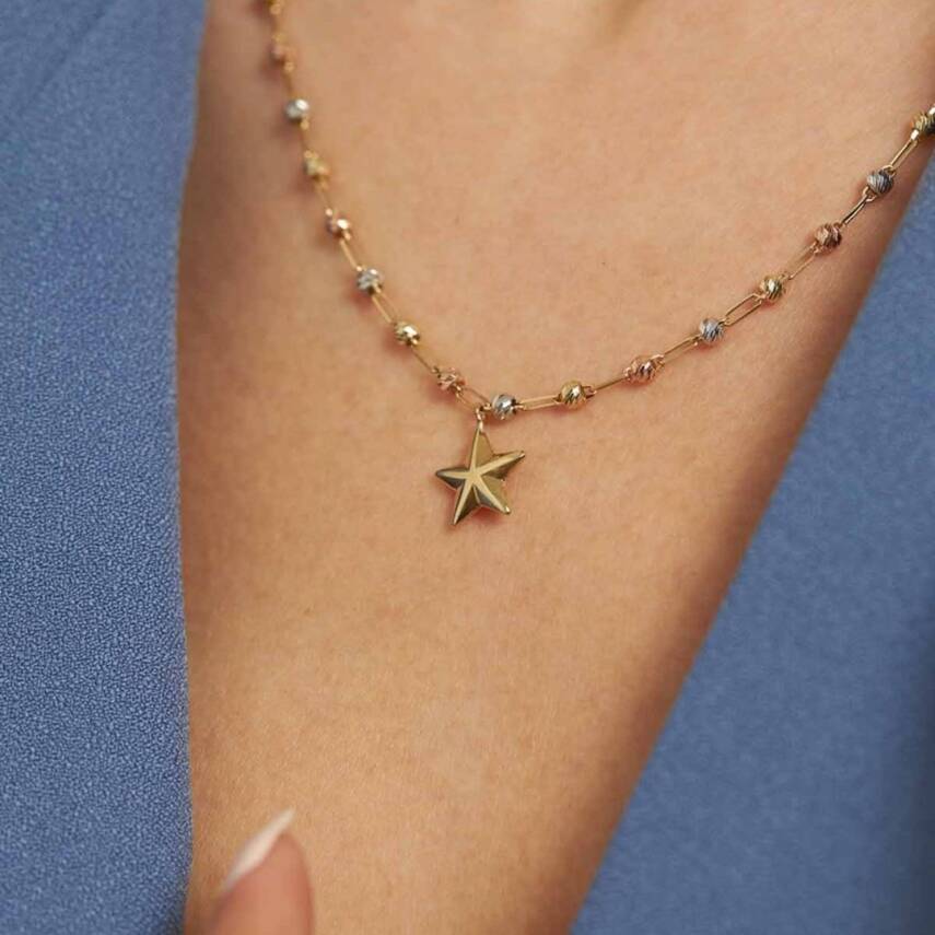 Dorikalı Yıldız Altın Kolye - Semih Haşhaş Kuyumculuk