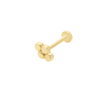 Dört Toplu Altın Tragus Piercing - 1