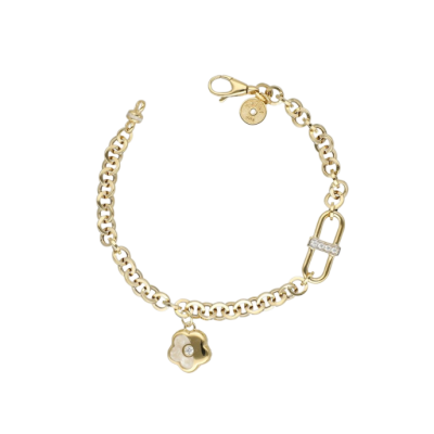 Eterna Beyaz Mineli Çiçek Cetaş Bileklik - 1