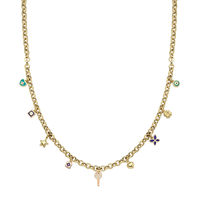 Eterna Charmlı Cetaş Altın Kolye - Cetaş 