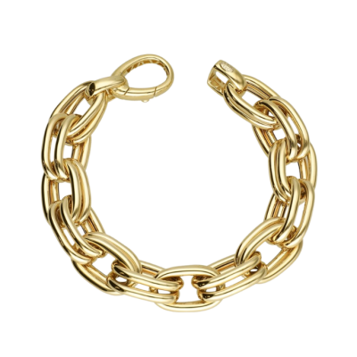 Eterna Çift Zincirli Cetaş Altın Bileklik - 1