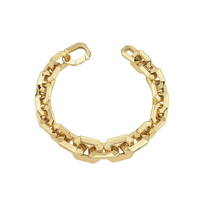 Eterna Geometrik Zincir Cetaş Altın Düğüm Bileklik - Cetaş 