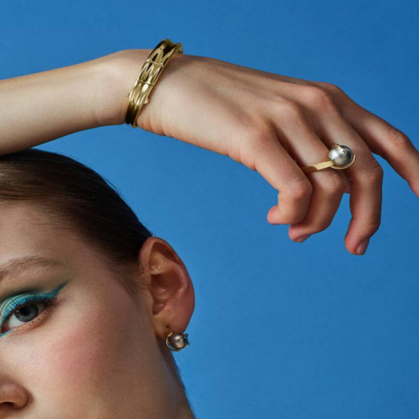 Eterna İnci Cetaş Altın Yüzük - Cetaş (1)