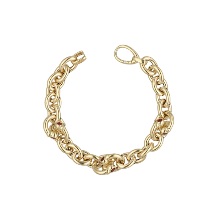 Eterna Kalın Halka Zincir Cetaş Altın Bileklik - Cetaş 