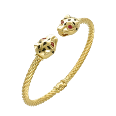 Eterna Kırmızı Gözlü Panter Cetaş Altın Kelepçe - 1