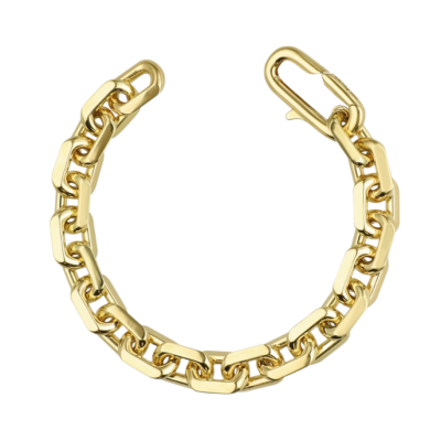 Eterna Köşeli Halka Zincir Cetaş Altın Bileklik - 1